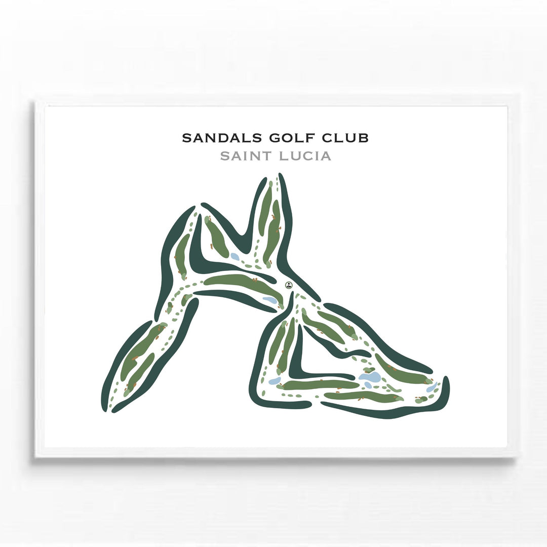 Sandals Golf Club,  Saint Lucia - Printed Golf Courses