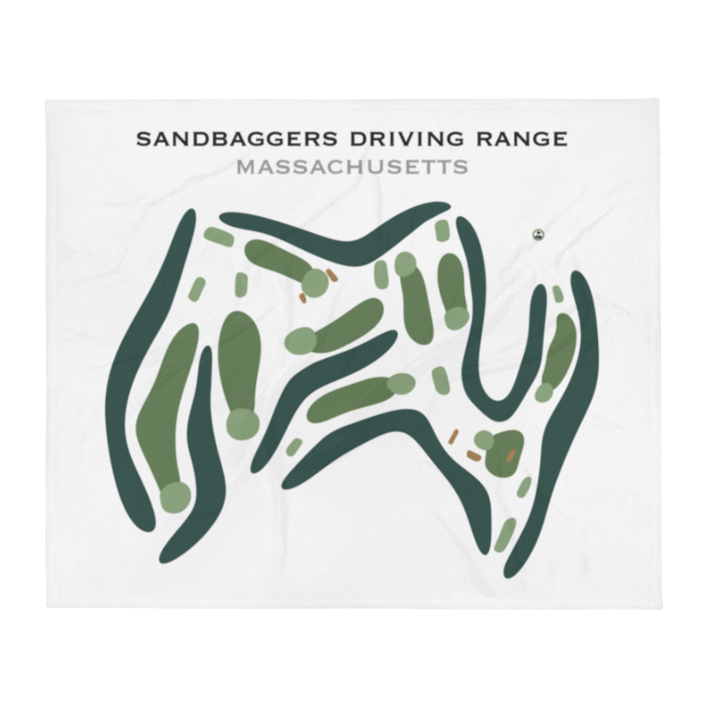 Sandbaggers Driving Range, Massachusetts - Printed Golf Course