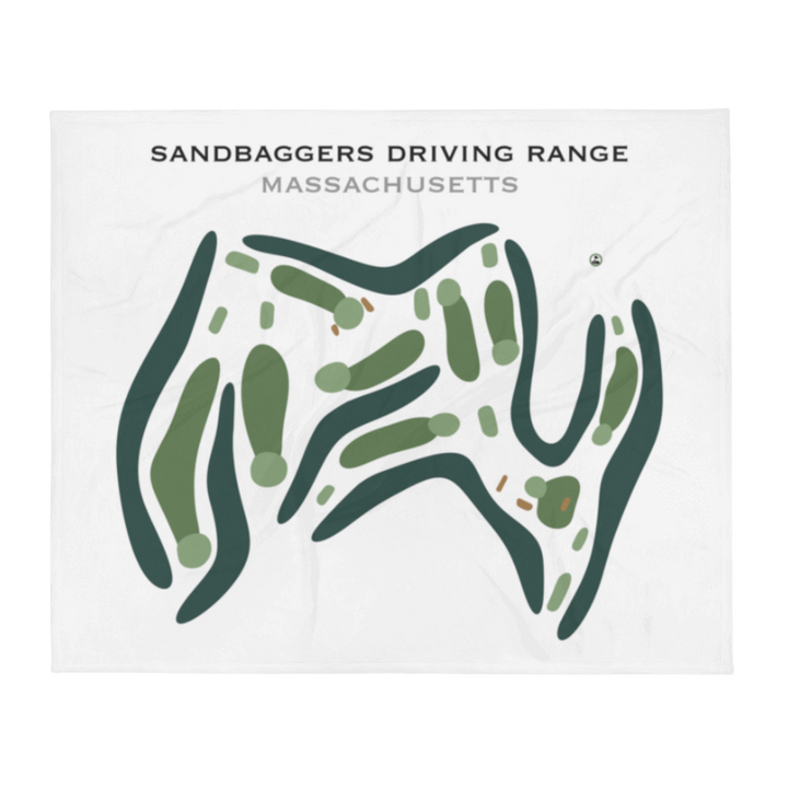 Sandbaggers Driving Range, Massachusetts - Printed Golf Course