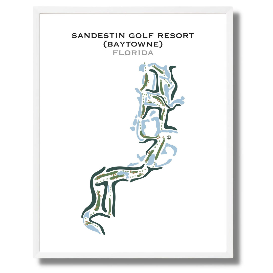 Sandestin Golf Resort (Baytowne), Florida - Printed Golf Courses