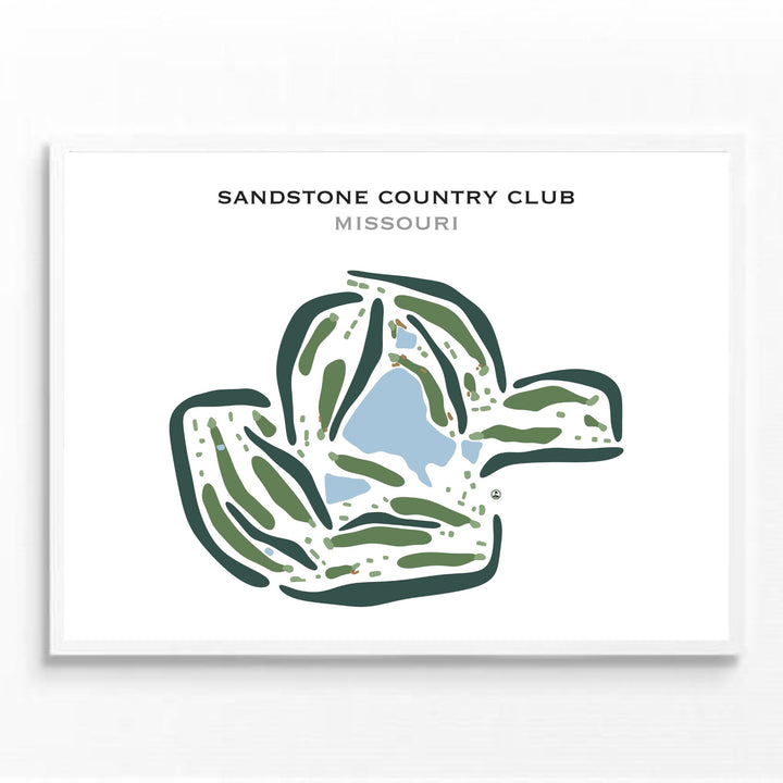 Sandstone Country Club, Missouri - Printed Golf Courses