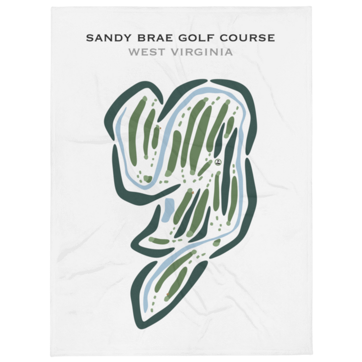 Sandy Brae Golf Course, West Virginia - Printed Golf Courses