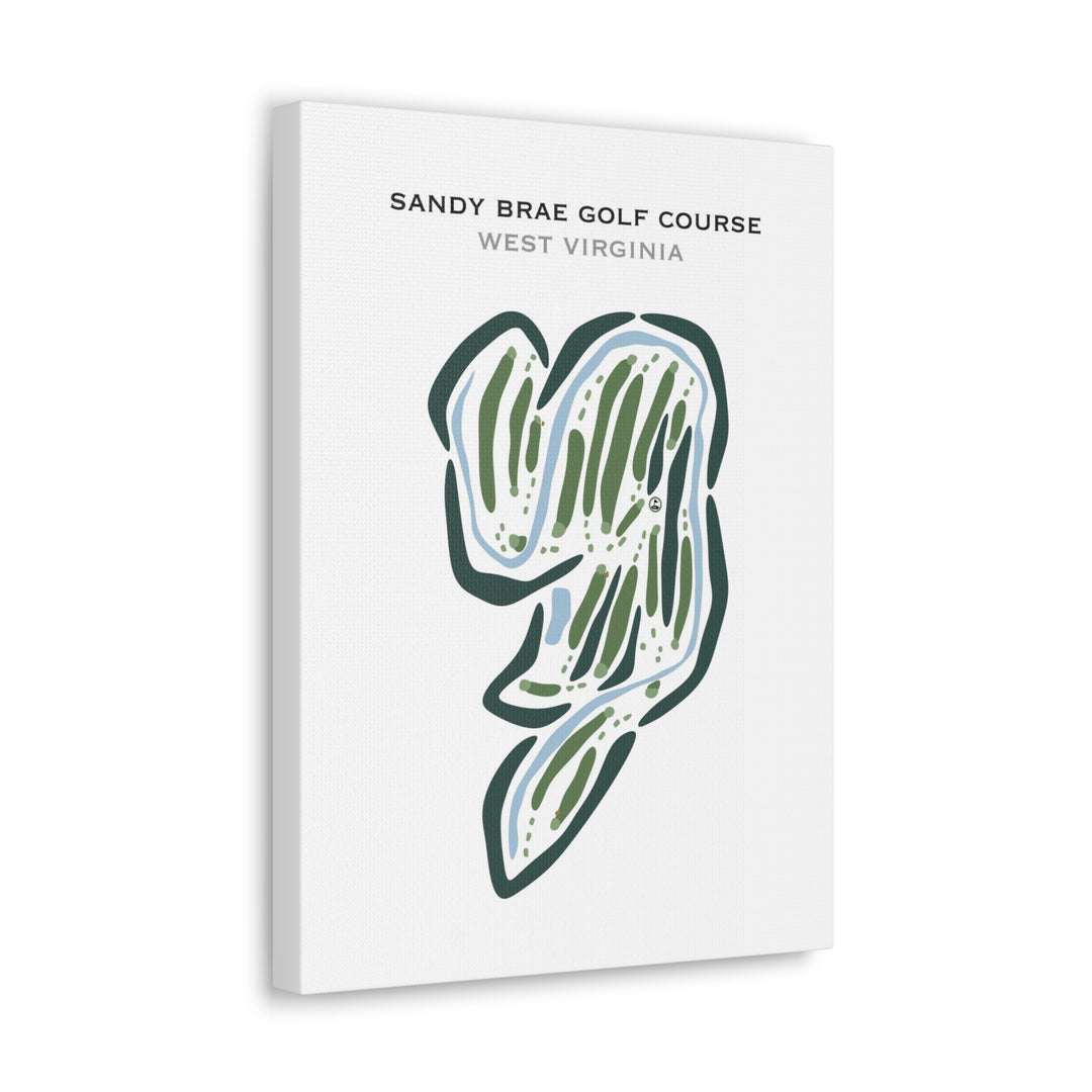 Sandy Brae Golf Course, West Virginia - Printed Golf Courses