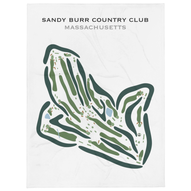 Sandy Burr Country Club, Massachusetts - Printed Golf Courses