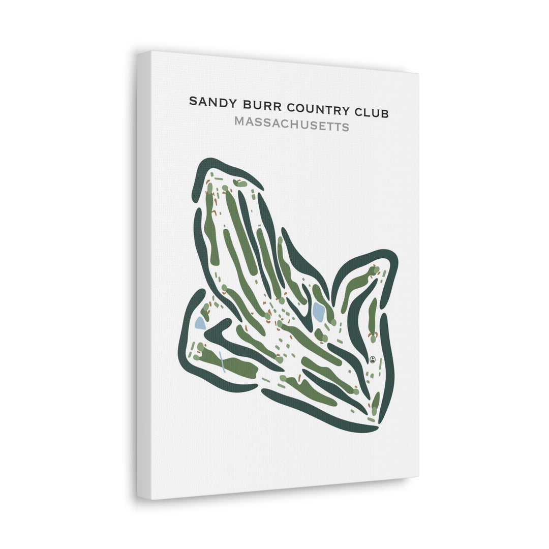 Sandy Burr Country Club, Massachusetts - Printed Golf Courses