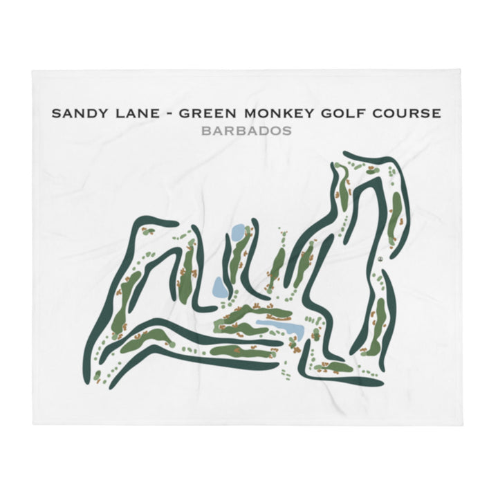 Sandy Lane - Green Monkey Golf Course, Barbados - Printed Golf Courses