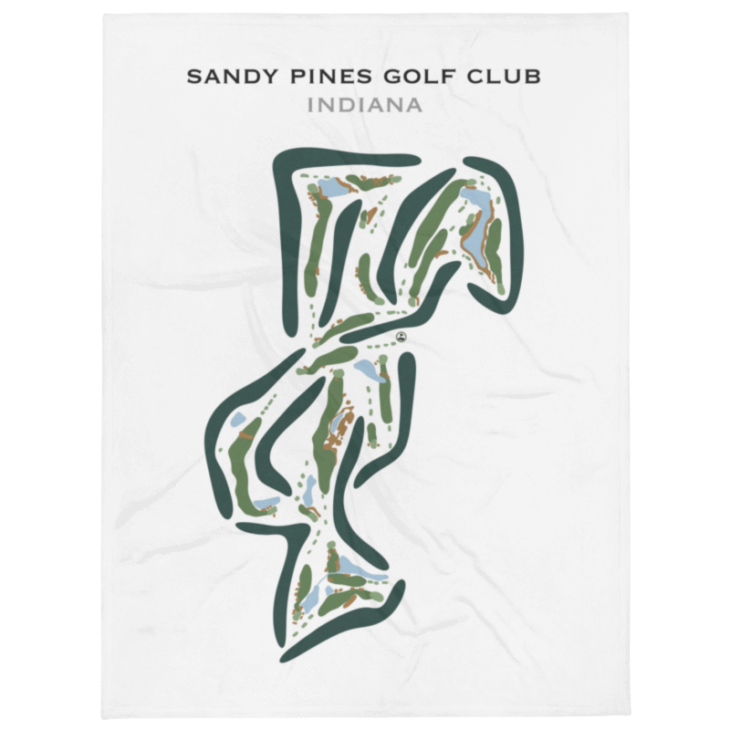 Sandy Pines Golf Club, Indiana - Printed Golf Course