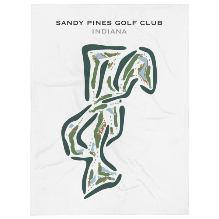 Sandy Pines Golf Club, Indiana - Printed Golf Course