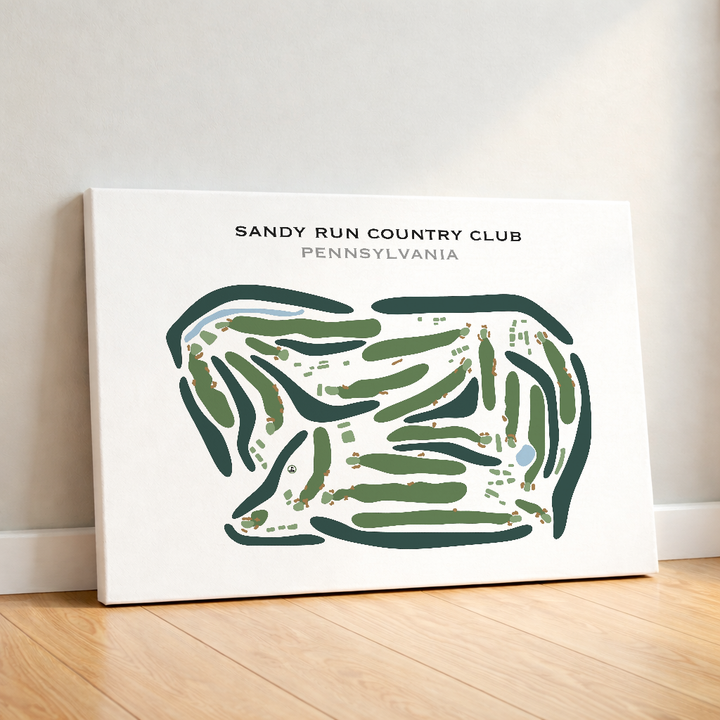 Sandy Run Country Club, Pennsylvania - Printed Golf Courses