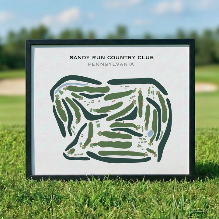 Sandy Run Country Club, Pennsylvania - Printed Golf Courses