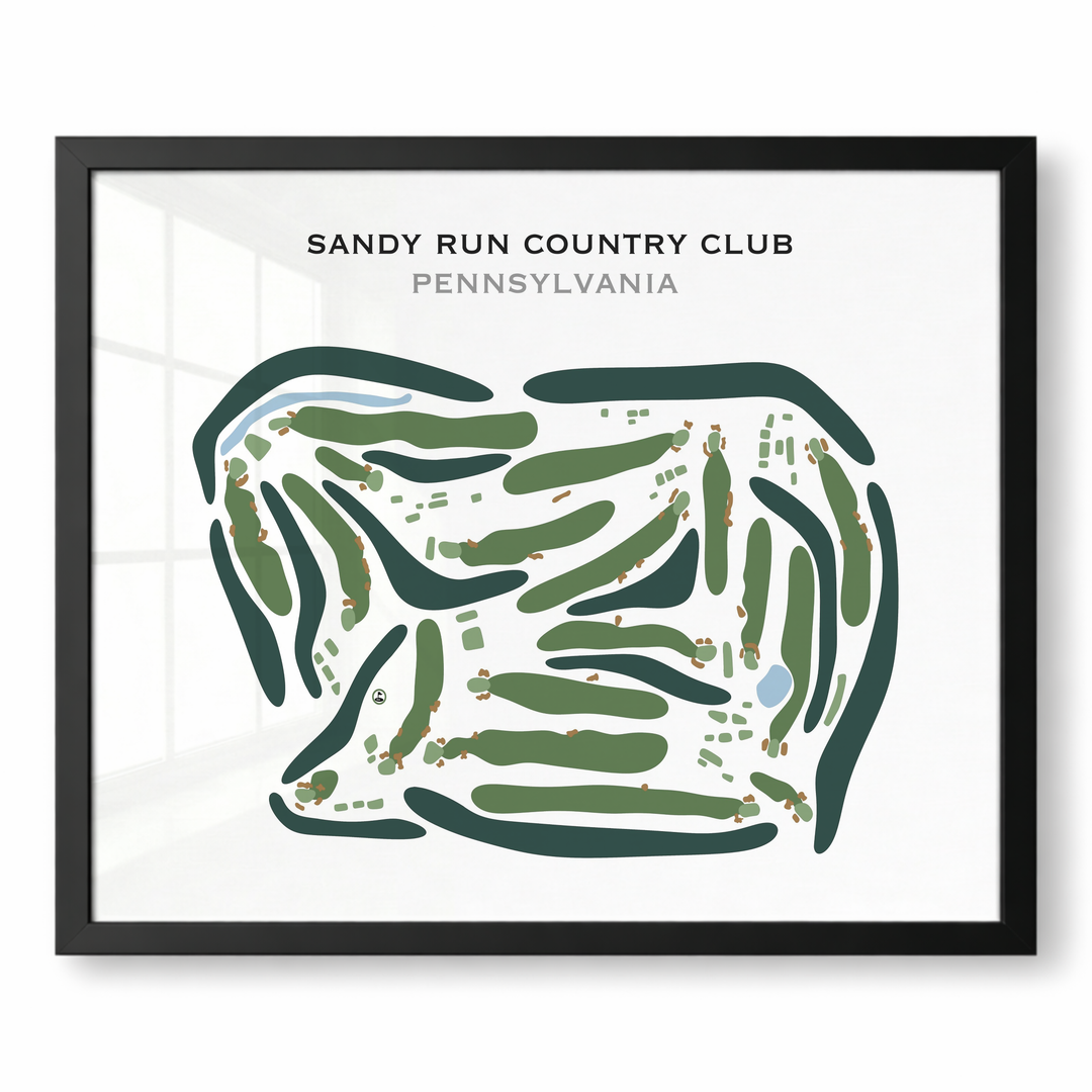 Sandy Run Country Club, Pennsylvania - Printed Golf Courses
