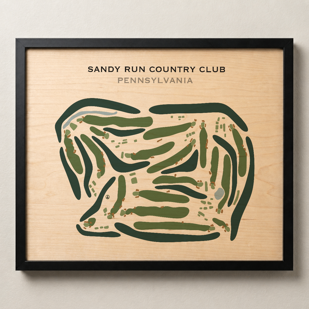 Sandy Run Country Club, Pennsylvania - Printed Golf Courses