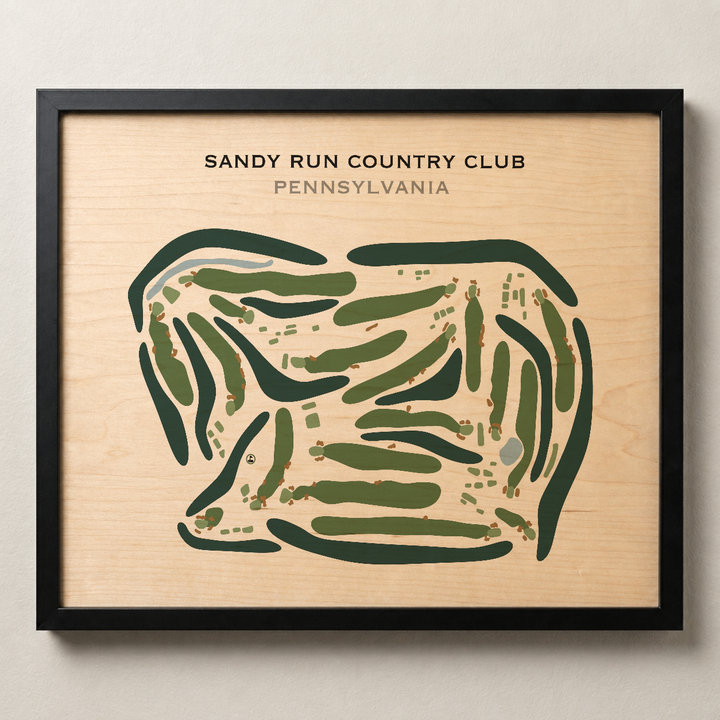 Sandy Run Country Club, Pennsylvania - Printed Golf Courses