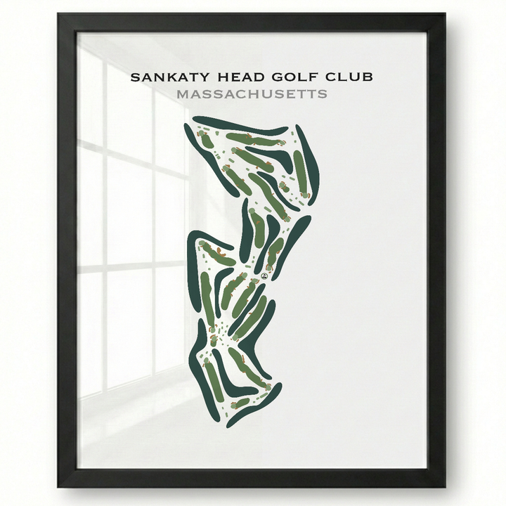 Sankaty Head Golf Club, Massachusetts - Printed Golf Course
