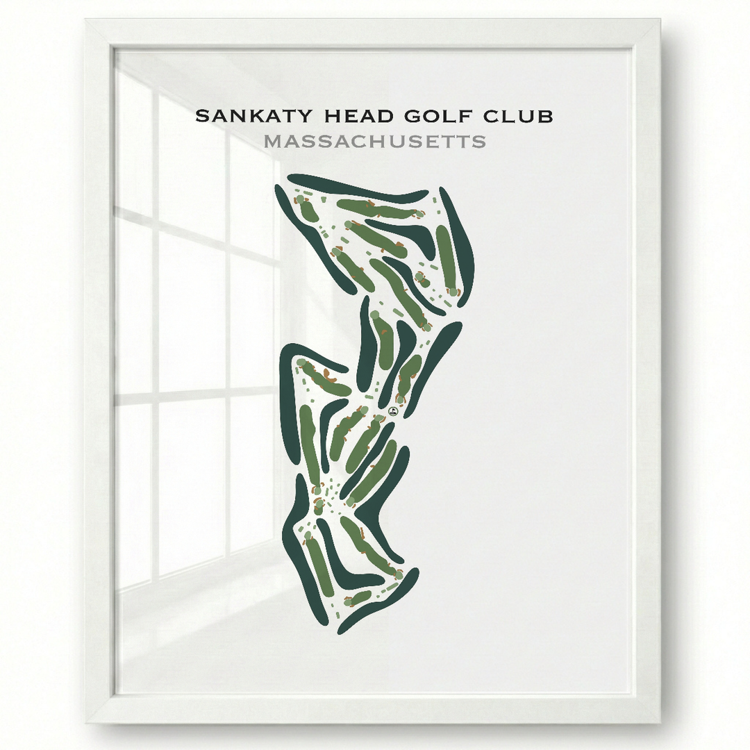 Sankaty Head Golf Club, Massachusetts - Printed Golf Course