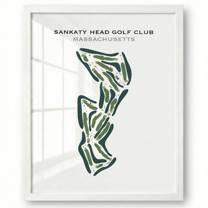 Sankaty Head Golf Club, Massachusetts - Printed Golf Course