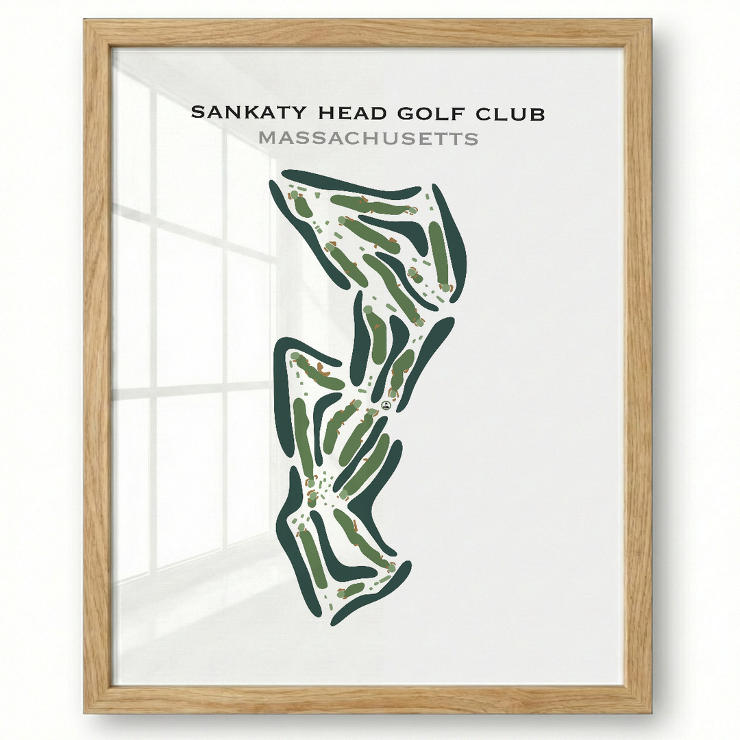 Sankaty Head Golf Club, Massachusetts - Printed Golf Course