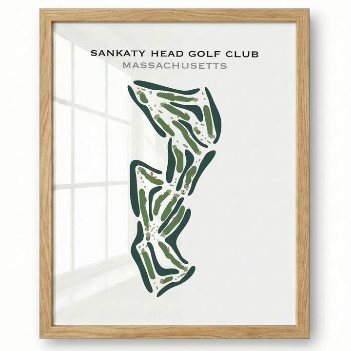 Sankaty Head Golf Club, Massachusetts - Printed Golf Course