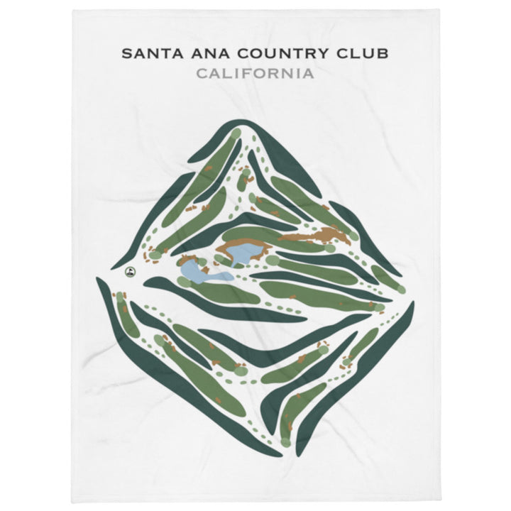 Santa Ana Country Club, California - Printed Golf Courses