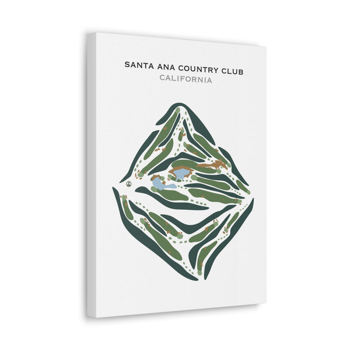 Santa Ana Country Club, California - Printed Golf Courses