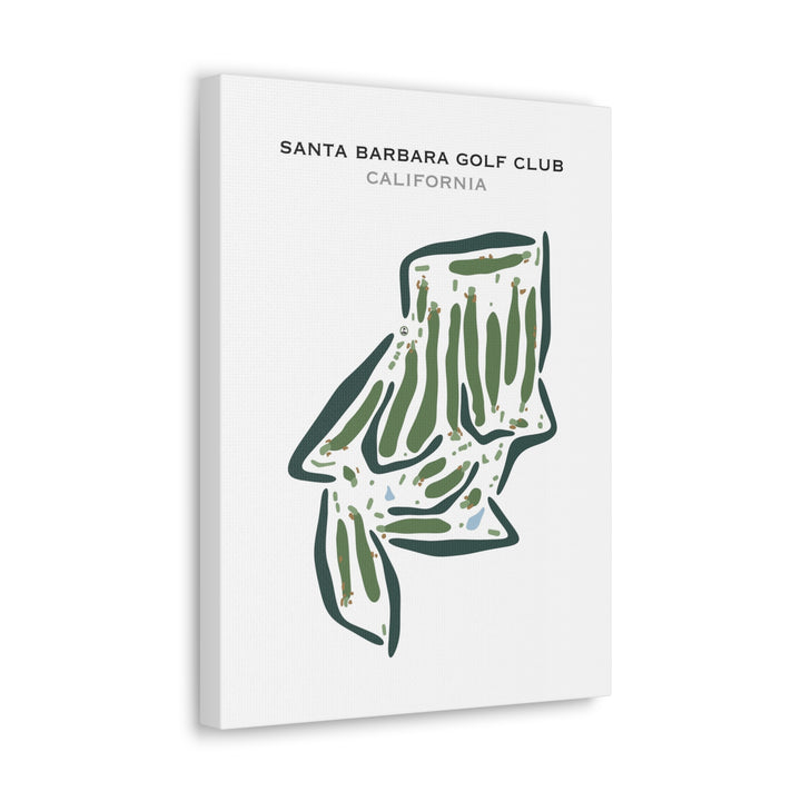 Santa Barbara Golf Club, California - Printed Golf Courses