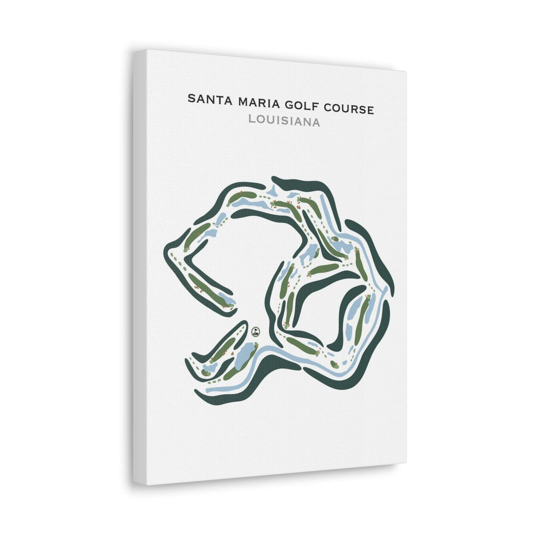 Santa Maria Golf Course, Louisiana - Printed Golf Courses - Golf Course Prints