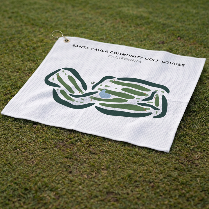 Santa Paula Community Golf Course, California - Printed Golf Courses