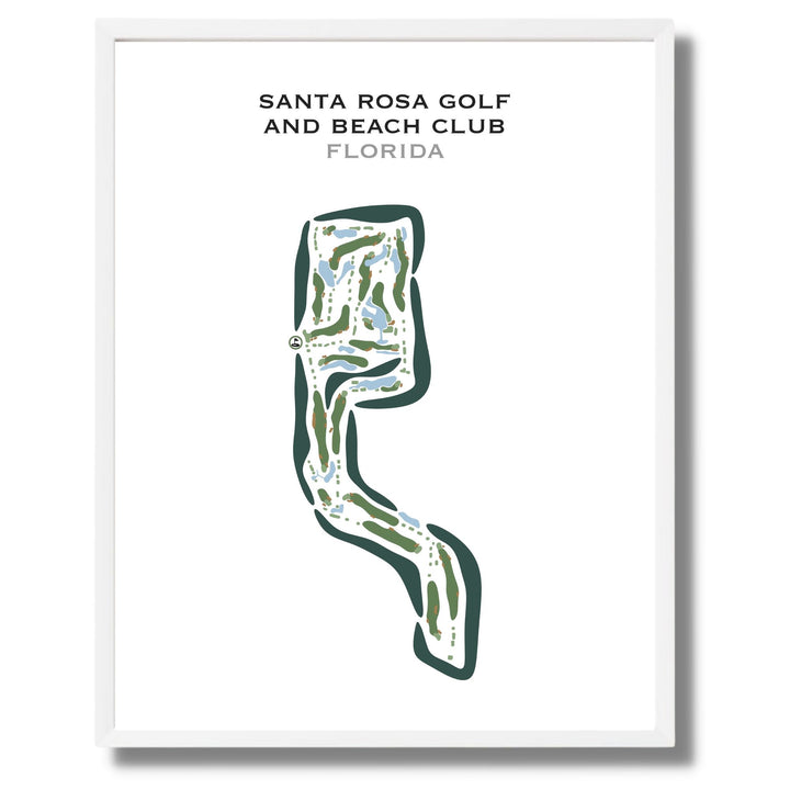 Santa Rosa Golf & Beach Club, Florida - Printed Golf Courses