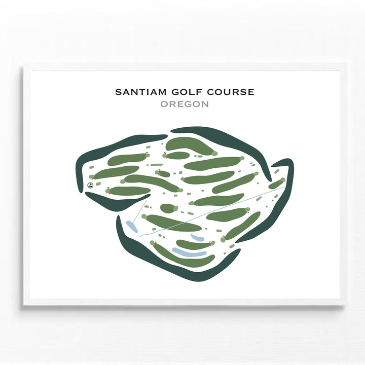 Santiam Golf Course, Oregon - Printed Golf Courses