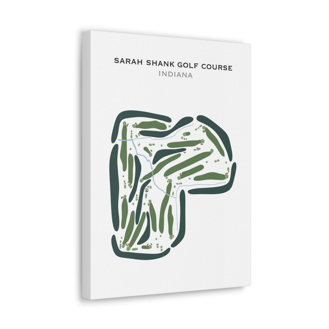 Sarah Shank Golf Course, Indiana - Printed Golf Course