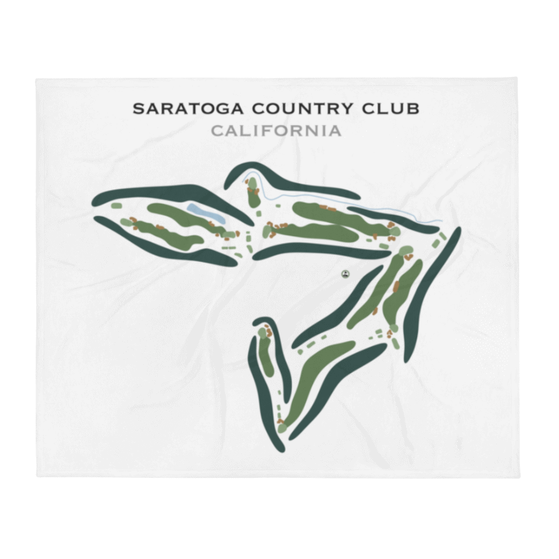 Saratoga Country Club, California - Printed Golf Course