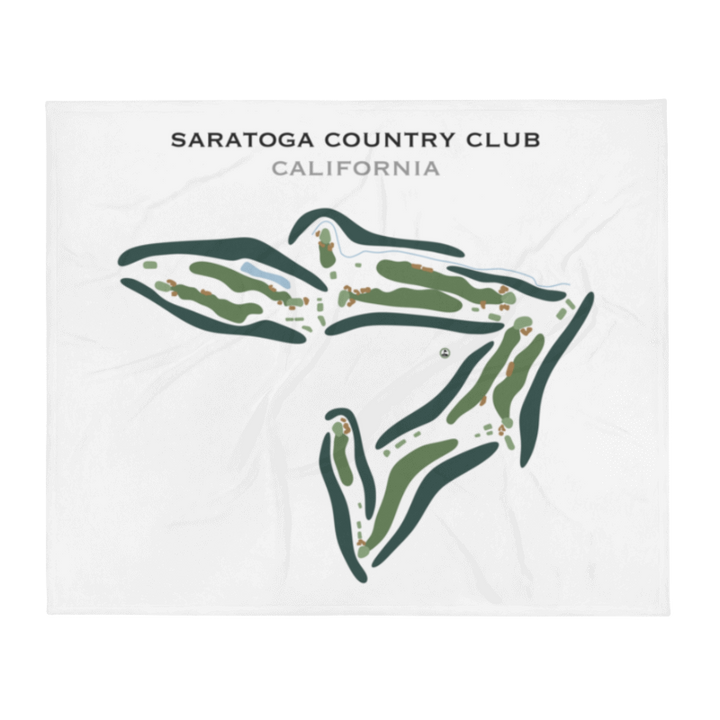 Saratoga Country Club, California - Printed Golf Course