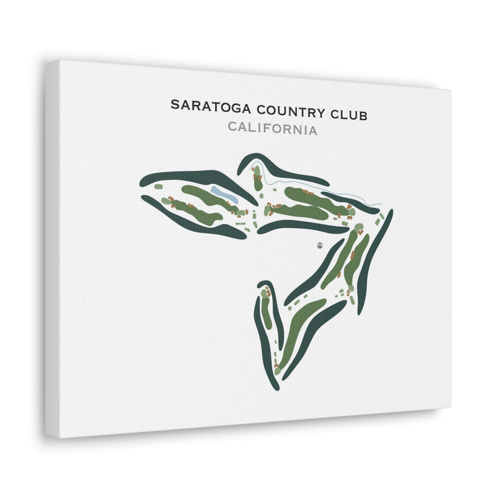 Saratoga Country Club, California - Printed Golf Course