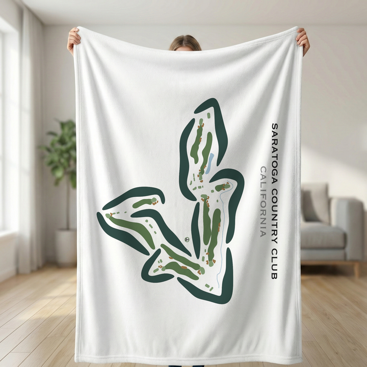 Saratoga Country Club, California - Printed Golf Course