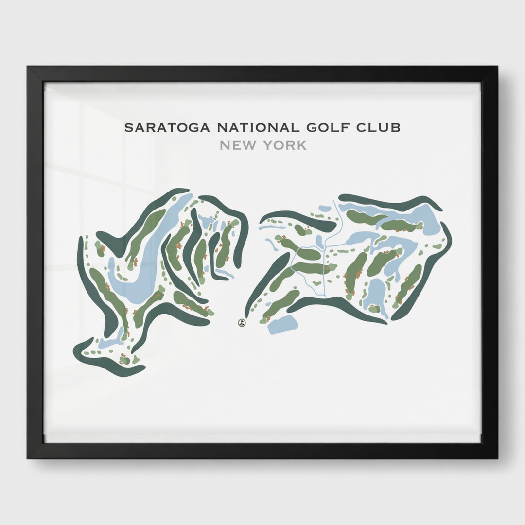 Saratoga National Golf Club, New York - Printed Golf Course