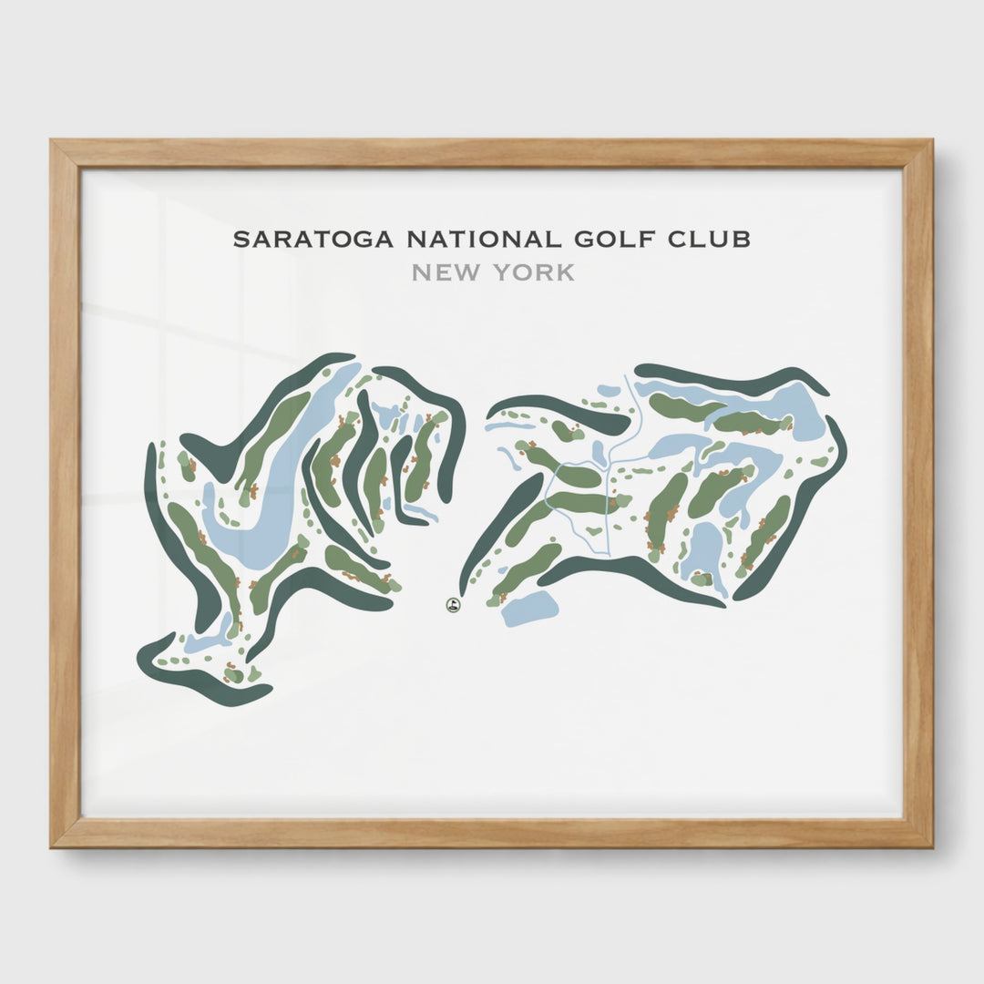 Saratoga National Golf Club, New York - Printed Golf Course