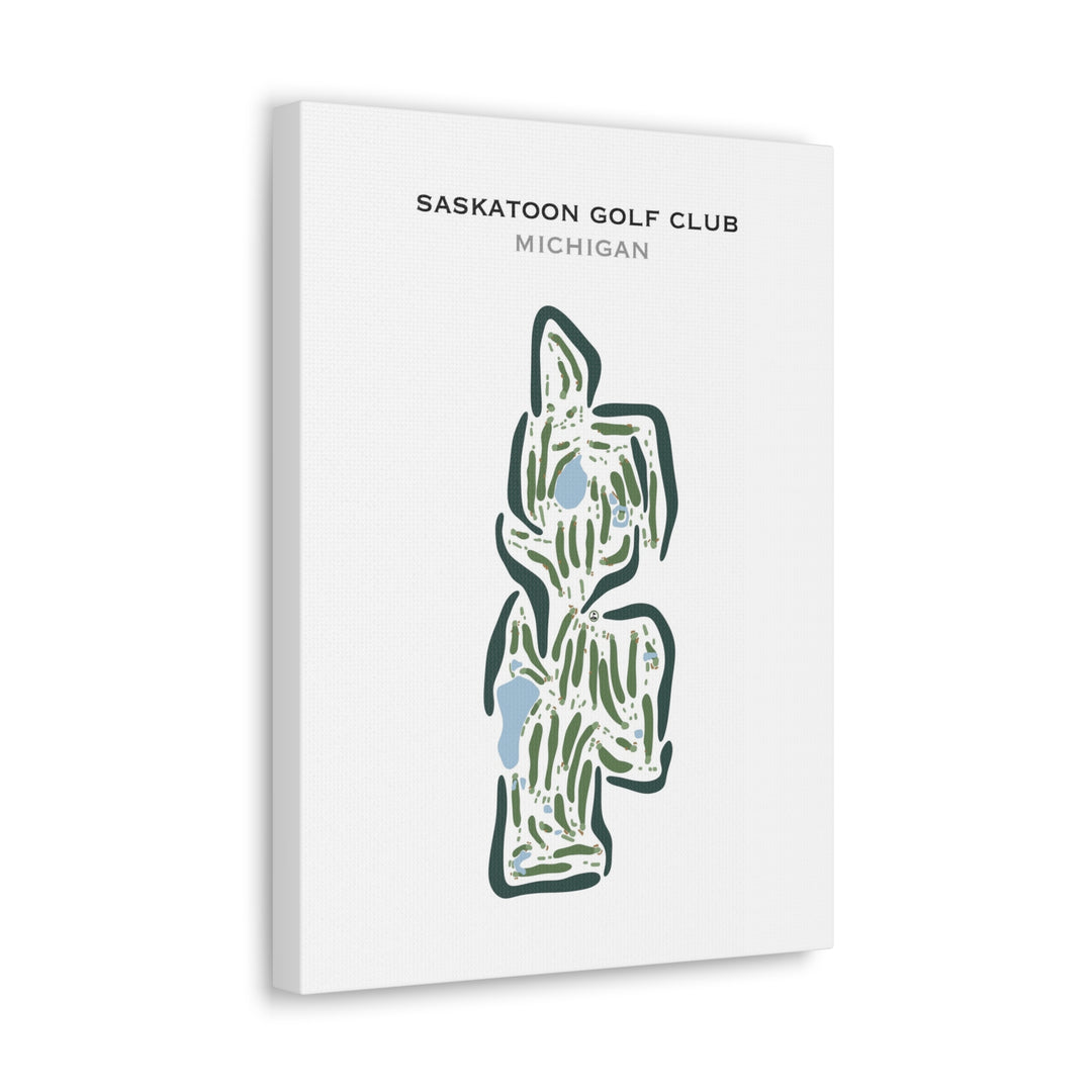 Saskatoon Golf Club, Michigan - Printed Golf Courses