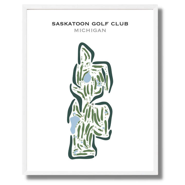 Saskatoon Golf Club, Michigan - Printed Golf Courses