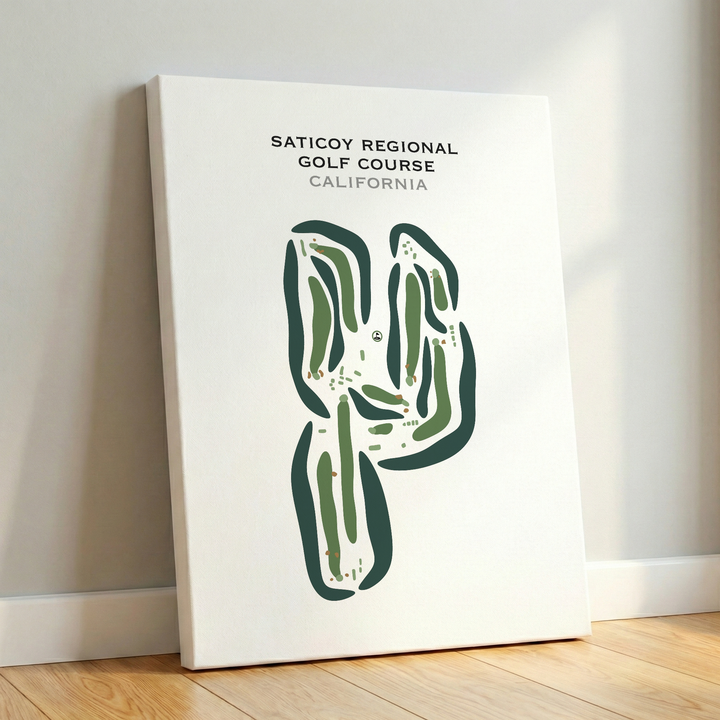 Saticoy Regional Golf Course, California - Printed Golf Courses