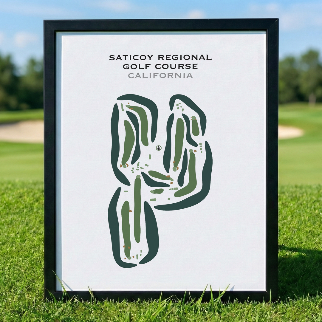 Saticoy Regional Golf Course, California - Printed Golf Courses