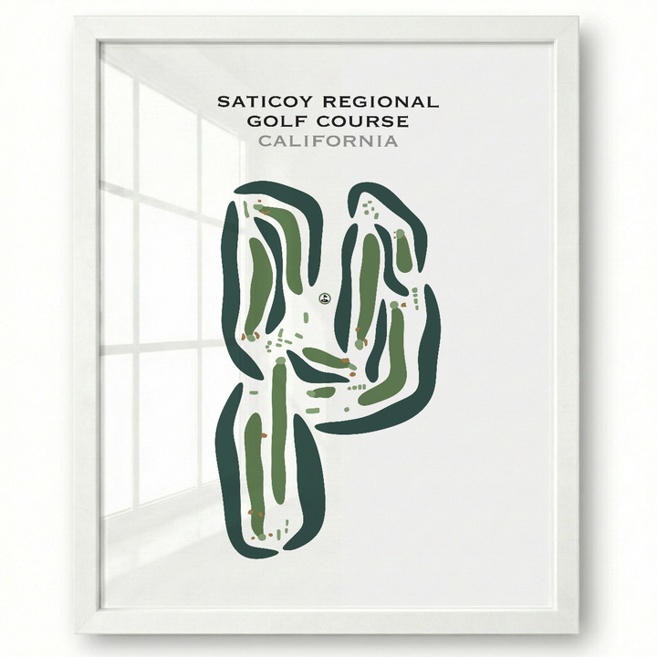 Saticoy Regional Golf Course, California - Printed Golf Courses