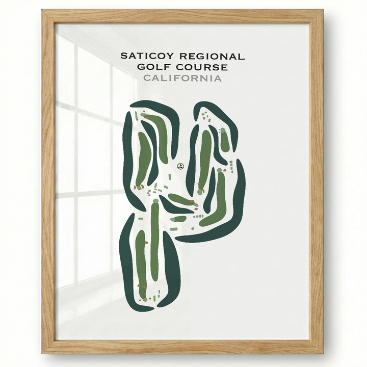 Saticoy Regional Golf Course, California - Printed Golf Courses