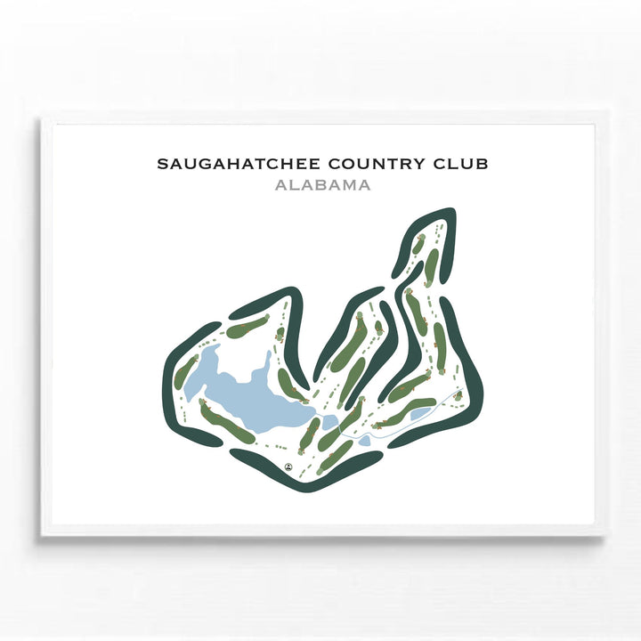 Saugahatchee Country Club, Alabama - Printed Golf Courses