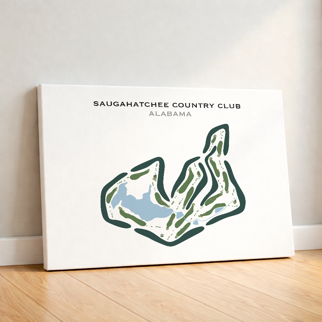 Saugahatchee Country Club, Alabama - Printed Golf Courses