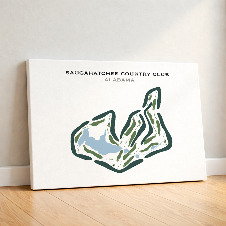 Saugahatchee Country Club, Alabama - Printed Golf Courses