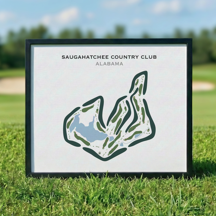Saugahatchee Country Club, Alabama - Printed Golf Courses