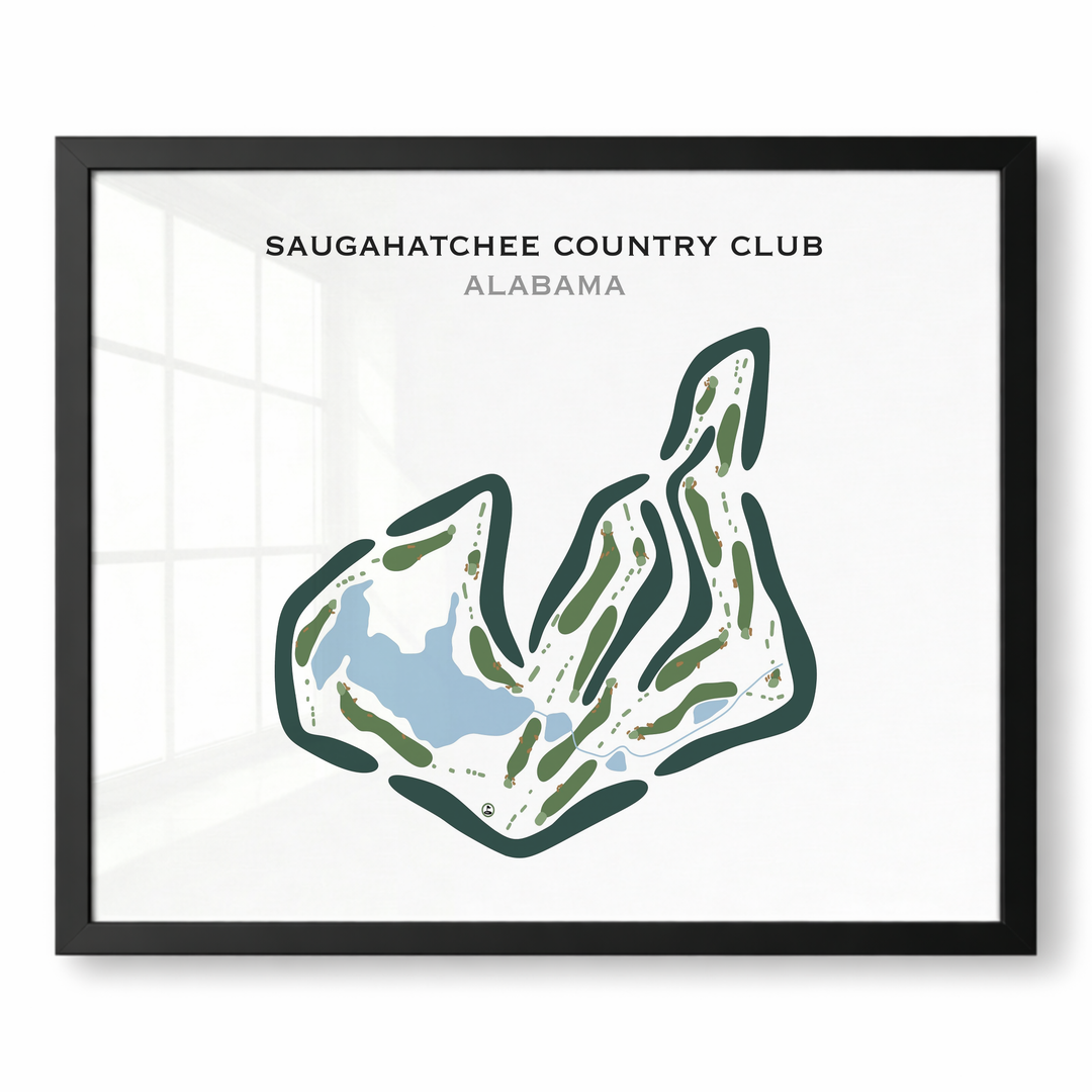Saugahatchee Country Club, Alabama - Printed Golf Courses
