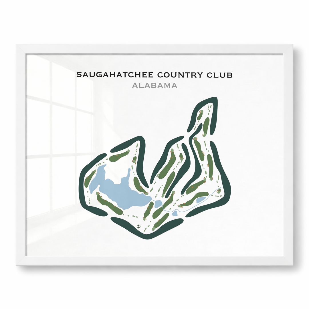 Saugahatchee Country Club, Alabama - Printed Golf Courses