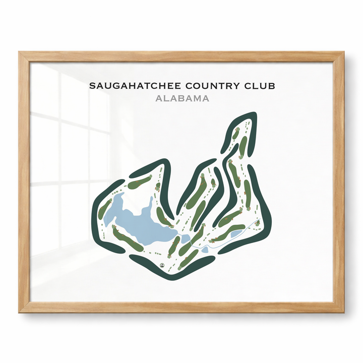 Saugahatchee Country Club, Alabama - Printed Golf Courses