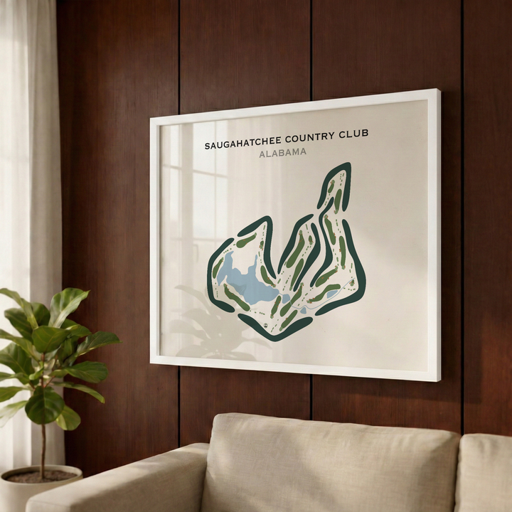 Saugahatchee Country Club, Alabama - Printed Golf Courses